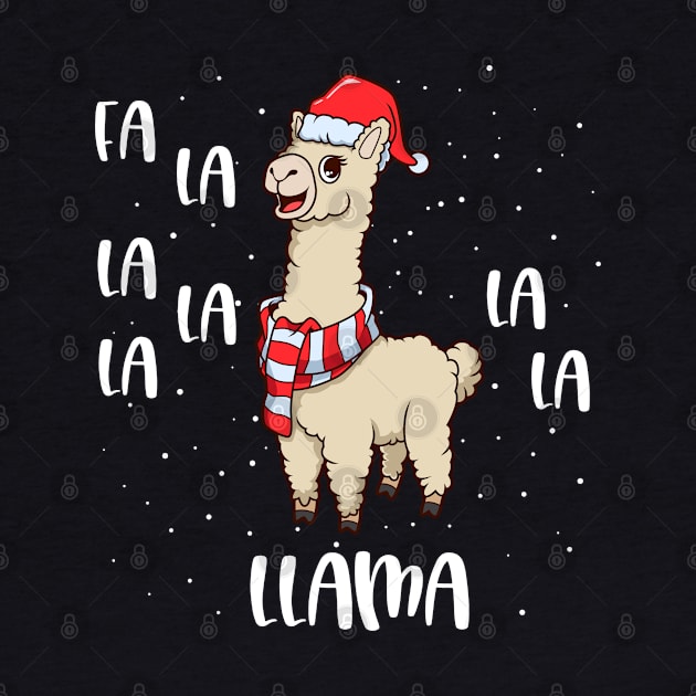 Christmas llama - Fa La La Llama by Modern Medieval Design